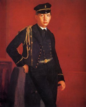 Achille De Gas in the Uniform of a Cadet by Oil Painting Reproduction