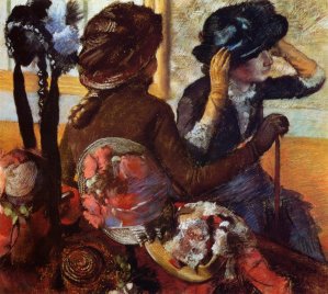 At the Milliner's by Oil Painting Reproduction