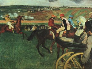 At the Races by Oil Painting Reproduction