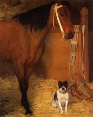 At the Stables, Horse and Dog