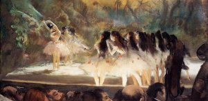 Ballet at the Paris Opers by Oil Painting Reproduction