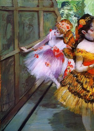 Ballet Dancers in Butterfly Costumes Detail by Oil Painting Reproduction