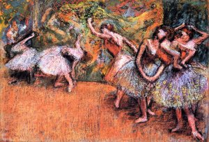 Ballet Scene by Oil Painting Reproduction