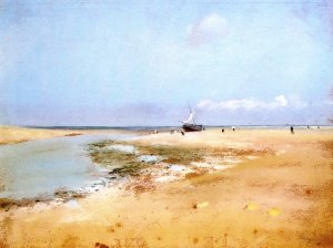 Beach at Low Tide II by Oil Painting Reproduction