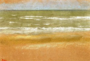 Beach at Low Tide by Oil Painting Reproduction