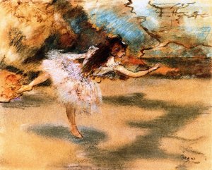 Dancer on Point by Oil Painting Reproduction