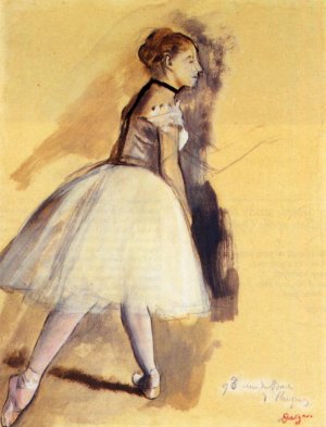 Dancer Standing Study by Oil Painting Reproduction