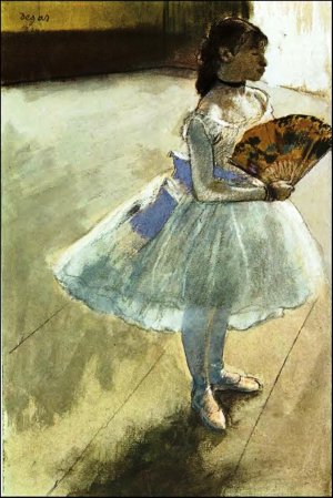 Dancer with a Fan by Oil Painting Reproduction