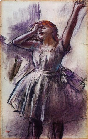 Dancer with Left Art Raised by Oil Painting Reproduction