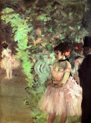 Dancers Backstage by Oil Painting Reproduction