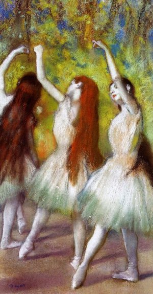 Dancers in Green by Oil Painting Reproduction