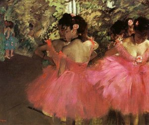 Dancers in Pink by Oil Painting Reproduction