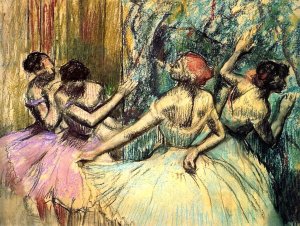 Dancers in the Wings by Oil Painting Reproduction