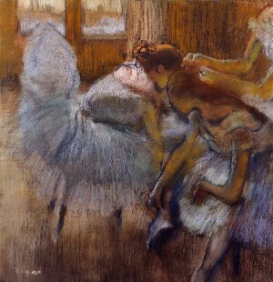 Dancers Relaxing by Oil Painting Reproduction