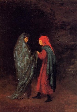 Dante and Virgil at the Entrance to Hell by Oil Painting Reproduction