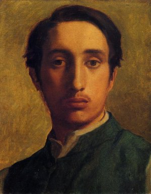 Degas in a Green Jacket by Oil Painting Reproduction