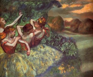 Four Dancers by Oil Painting Reproduction