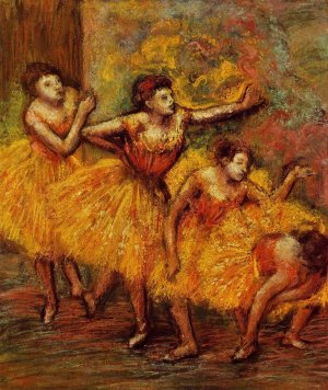 Four Dancers also known as Quatre Danseuses by Oil Painting Reproduction