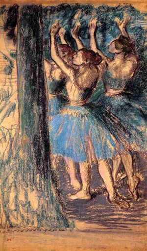 Group of Dancers, Tree Decor by Oil Painting Reproduction