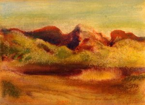 Lake and Mountains by Oil Painting Reproduction