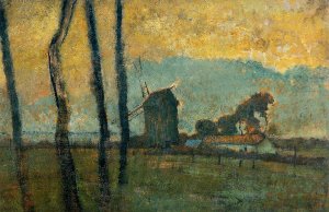 Landscape at Valery-sur-Somme by Oil Painting Reproduction