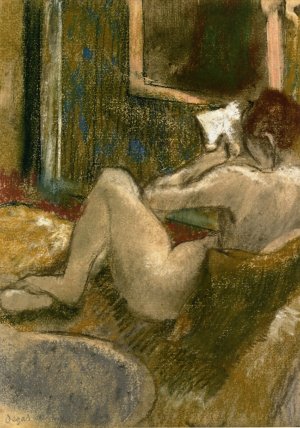 Nude from the Rear, Reading by Oil Painting Reproduction