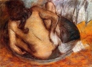 Nude in a Tub by Oil Painting Reproduction