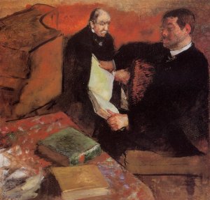 Pagan and Degas' Father by Oil Painting Reproduction