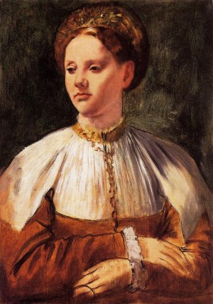 Portrait of a Young Woman after Bacchiacca by Oil Painting Reproduction