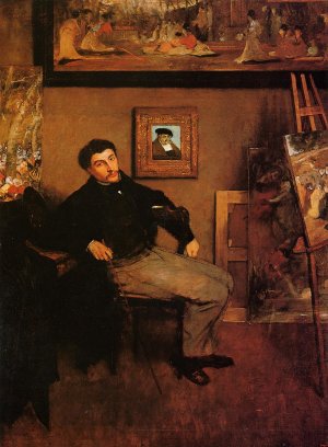 Portrait of James Tissot by Oil Painting Reproduction