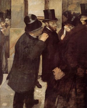 Portraits, at the Stock Exchange by Oil Painting Reproduction