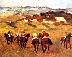 Racehorses II by Oil Painting Reproduction