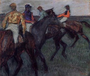 Racehorses by Oil Painting Reproduction