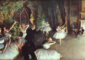 Rehearsal on the Stage by Oil Painting Reproduction