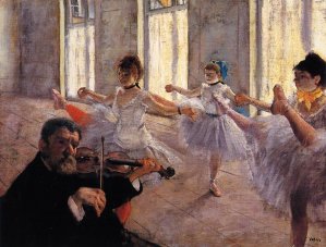 Rehearsal by Oil Painting Reproduction