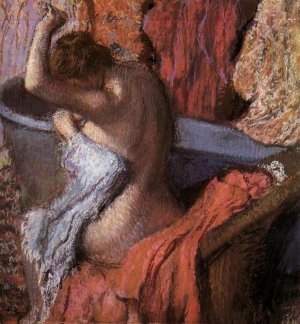 Seated Bather Drying Herself by Oil Painting Reproduction