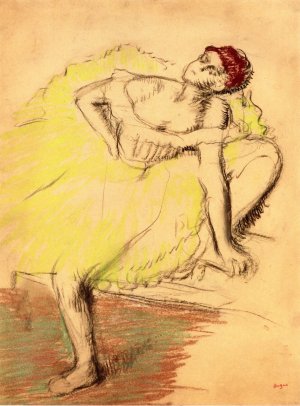 Seated Dancer II by Oil Painting Reproduction