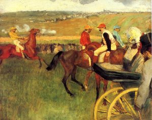 The Racecourse, Amateur Jockeys by Oil Painting Reproduction