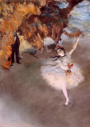 The Star also known as Dancer on Stage by Oil Painting Reproduction