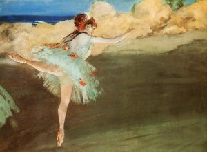 The Star - Dancer on Pointe by Oil Painting Reproduction