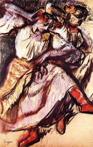 Two Russian Dancers by Oil Painting Reproduction