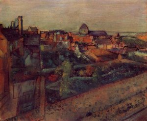 View of Saint-Valery-sur-Somme by Oil Painting Reproduction