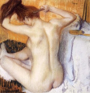 Woman Combing Her Hair by Oil Painting Reproduction