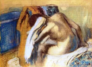 Woman Drying Her Hair