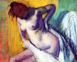 Woman Drying Herself 2 by Oil Painting Reproduction