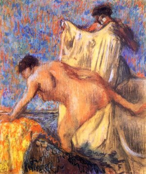 Woman Leaving Her Bath 3 by Oil Painting Reproduction