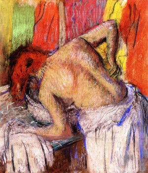 Woman Washing Her Back by Oil Painting Reproduction