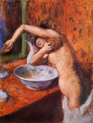 Woman Washing Herself by Oil Painting Reproduction