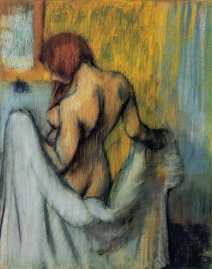 Woman with a Towel by Oil Painting Reproduction